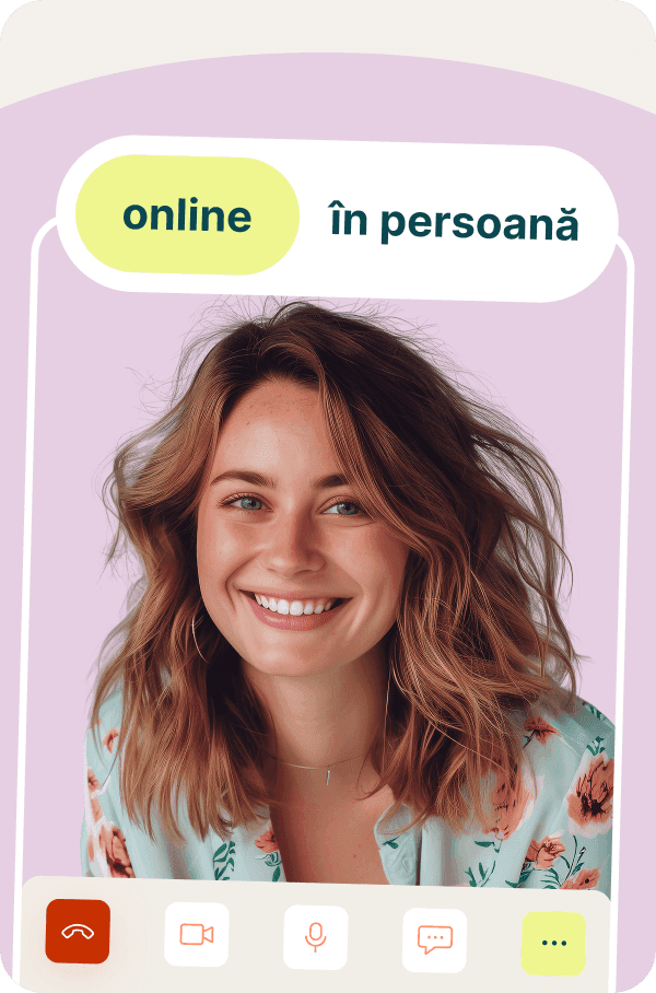 Ședințe cu psihoterapeutul tău așa cum ai nevoie - online sau față în față.